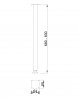 MILADESIGN Table leg G5 ST404, silver