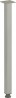 MILADESIGN Table leg G5 ST404, silver