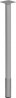 MILADESIGN Table leg G5 ST401, silver