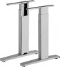 MILADESIGN Desk base with regulation outside G3 ST227/60R silver
