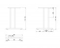 MILADESIGN Desk base G2 ST203E silver