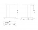 MILADESIGN Desk base G2 ST201E silver