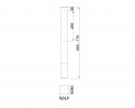 MILADESIGN corner leg 90° G2 ST201GB silver