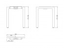 MILADESIGN Desk base Quark Q7206 silver