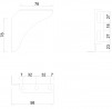 MILADESIGN fastenern of the screen Quantum Q312/1 silver