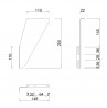 MILADESIGN fastenern of sheet metal Quantum Q313/1 silver