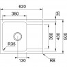 FRANKE Sink OID 611-62 black
