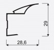 SEVROLL 04611 Beta 18mm mounting rail 2.70m silver