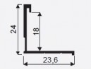 SEVROLL 02550 Secret Line II frame rail 18mm 2.7m silver