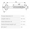 SPAX screw 5x90/61 countersunk head TXS,W,4C MH partial thread