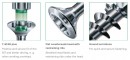 SPAX screw FEX-H 4x40 countersunk head TXS,W A3J,4C MH, partial thread