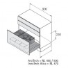 HETTICH 9132350 Ans. basket Bin.it Flex 900 mm 12+