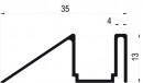 REHAU guide rail for screw brown (calvados)