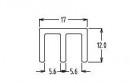 Profile for glass top 2m brown