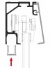 TERNO lower cover of the upper guide art. 2740/A - 1m