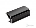 SEVROLL 04375 Fox II handle profile, 2.7m,  brushed black