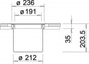 BLANCO 512471 Basket Solon stainl.steel container to be built in flush+the top