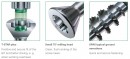 SPAX screw M 4x45/30 countersunk head TXS,W,C, partial thread
