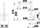 BLANCO 519413 Tap Mili shape J chrome