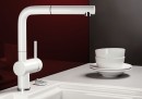 BLANCO 516710 Tap Linus-s bright white pull-out shower ceramic-look
