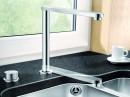 BLANCO 516672 Tap Eloscope-f II chrome solution in front of the window
