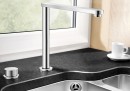 BLANCO 516672 Tap Eloscope-f II chrome solution in front of the window