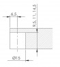IF-drill 15 mm for Flipper shelf support