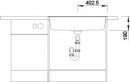BLANCO 516644 Sink Dalago 8-F white with Silgranit PuraDur eccentric