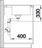 BLANCO 518532 Sink Dalago 5-F white with Silgranit PuraDur eccentric