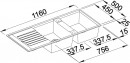 BLANCO 515602 Zia 8 S coffee sink without eccentric Silgranit PuraDur