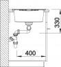 BLANCO 515605 Sink Zia 8 S anthracite without eccentric Silgranit PuraDur