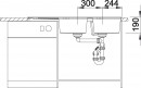 BLANCO 515605 Sink Zia 8 S anthracite without eccentric Silgranit PuraDur