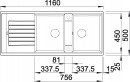 BLANCO 515605 Sink Zia 8 S anthracite without eccentric Silgranit PuraDur