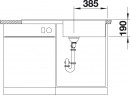 BLANCO 517571 Sink Zia XL 6 S white without eccentric Silgranit PuraDur