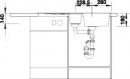 BLANCO 514734 Sink Zia 6 S white with Silgranit PuraDur eccentric