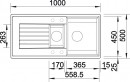 BLANCO 514748 Sink Zia 6 S anthracite without eccentric Silgranit PuraDur