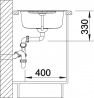 BLANCO 515070 Zia 45 S coffee sink without eccentric Silgranit PuraDur