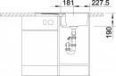 BLANCO 515070 Zia 45 S coffee sink without eccentric Silgranit PuraDur