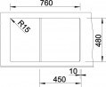 BLANCO 514732 Sink Zia 45 S anthracite without eccentric Silgranit PuraDur