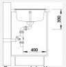 BLANCO 516740 Sink Zia 45 SL white without eccentric Silgranit PuraDur