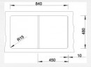 BLANCO 516740 Sink Zia 45 SL white without eccentric Silgranit PuraDur