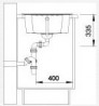 BLANCO 516922 Sink Zia 40 S white without eccentric Silgranit PuraDur