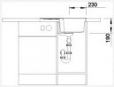 BLANCO 516922 Sink Zia 40 S white without eccentric Silgranit PuraDur