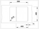 BLANCO 516922 Sink Zia 40 S white without eccentric Silgranit PuraDur