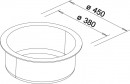 BLANCO 511629 Sink Rondo anthracite without eccentric Silgranit PuraDur