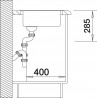 BLANCO 511621 Sink Rondo white without eccentric Silgranit PuraDur