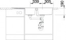 BLANCO 515048 Metra 8 S coffee sink without eccentric Silgranit PuraDur