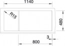 BLANCO 517357 Sink Metra 8 S tartufo without eccentric Silgranit PuraDur