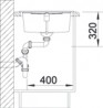 BLANCO 518881 Sink Metra XL 6 S gray rock with eccentric Silgranit PuraDur