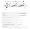SPAX screw 5x50 countersunk head PZ, W, A3J 4C MH